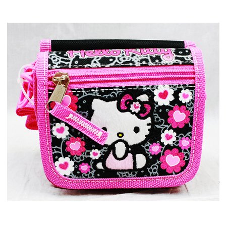 String Wallet - Hello Kitty - Black Flower Bow Girls [product_type] endbag endbag.myshopify.com [variant_title]