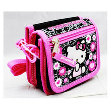 Load image into Gallery viewer, String Wallet - Hello Kitty - Black Flower Bow Girls [product_type] endbag endbag.myshopify.com [variant_title]
