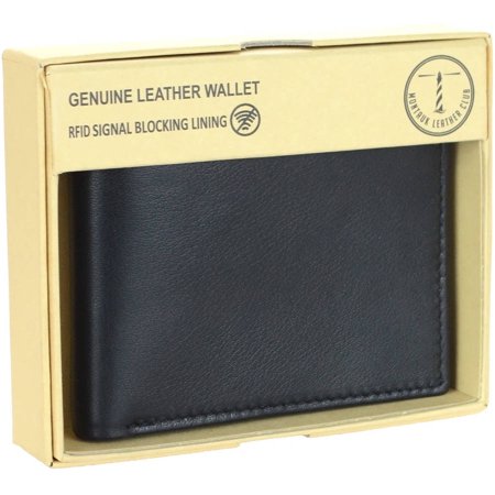 Men's RFID Signal Blocking Genuine Leather Bi-Fold Wallet [product_type] endbag endbag.myshopify.com [variant_title]