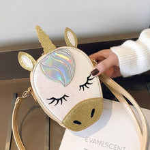 Load image into Gallery viewer, 3D Glitter Unicorn Crossbody Purse Bag for Teens Girls Women [product_type] endbag endbag.myshopify.com [variant_title]
