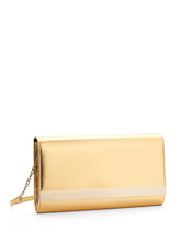 Load image into Gallery viewer, Bar Detail Clutch Crossbody Wallet-Gold Color [product_type] endbag endbag.myshopify.com [variant_title]
