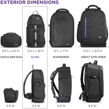 Load image into Gallery viewer, Camera Sling Backpack Bag for Canon Nikon Sony DSLR [product_type] endbag endbag.myshopify.com [variant_title]
