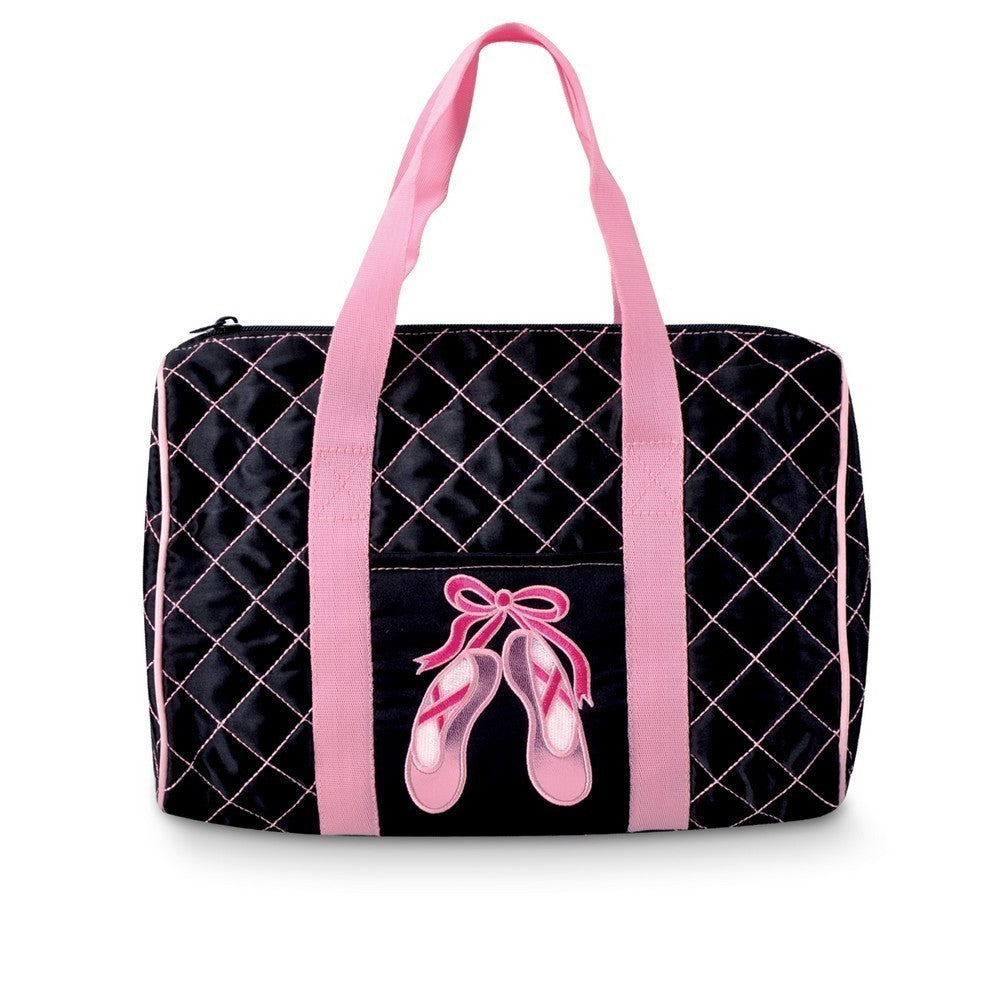Danshuz Girls Quilted on Pointe Black Tote Bag Dance Accessory [product_type] endbag endbag.myshopify.com [variant_title]
