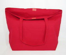 Load image into Gallery viewer, 23&quot; Extra Large Canvas Tote Bag w/Velcro Closure Beach Shopping [product_type] endbag endbag.myshopify.com Red
