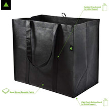 Load image into Gallery viewer, 15x9.5x13&quot; Extra Large &amp; Super Strong Reusable Grocery Bags, Pack Of 5 [product_type] endbag endbag.myshopify.com [variant_title]
