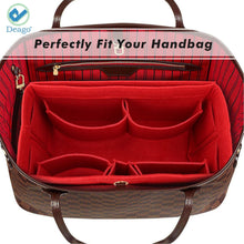 Load image into Gallery viewer, Handbag Organizer Felt Insert Bag in Bag with Zipper Purse (9.84&quot;x3.9&quot;x3.15&quot;) [product_type] endbag endbag.myshopify.com [variant_title]
