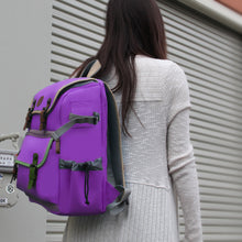Load image into Gallery viewer, Mid volume Digital SLR Camera Backpack Purple with Tablet Compartment [product_type] endbag endbag.myshopify.com [variant_title]
