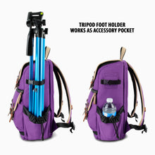 Load image into Gallery viewer, Mid volume Digital SLR Camera Backpack Purple with Tablet Compartment [product_type] endbag endbag.myshopify.com [variant_title]
