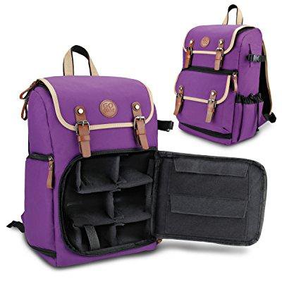 Mid volume Digital SLR Camera Backpack Purple with Tablet Compartment [product_type] endbag endbag.myshopify.com Purple