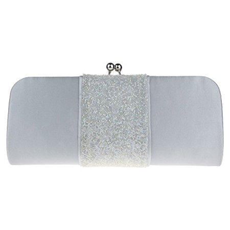 Women's Hadriane Silver Clutch [product_type] endbag endbag.myshopify.com [variant_title]