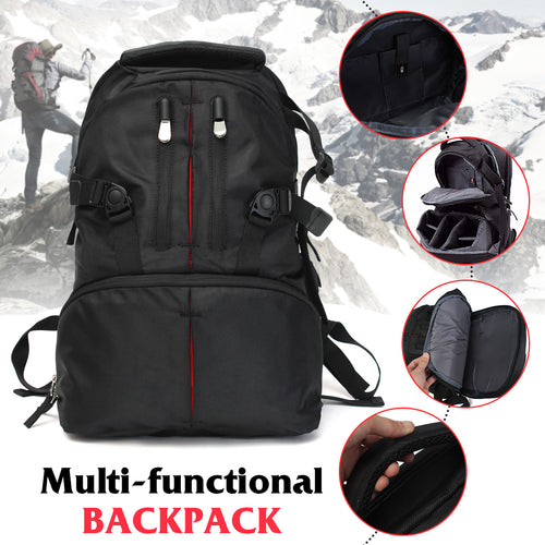 Waterproof Camera Lens Backpack Shoulder Bag Laptop Bag For DSLR 17