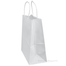 Load image into Gallery viewer, White Kraft Paper Bags, 8&quot;x4.75&quot;x10.25&quot;, 100ct [product_type] endbag endbag.myshopify.com [variant_title]
