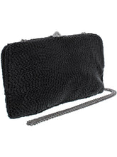 Load image into Gallery viewer, Womens Navi Beaded Formal Clutch Handbag Black Small [product_type] endbag endbag.myshopify.com [variant_title]
