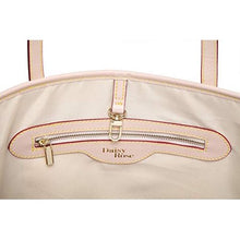 Load image into Gallery viewer, Daisy Rose Checkered Tote Shoulder Bag with inner pouch - PU Vegan Leather (Cream) [product_type] endbag endbag.myshopify.com [variant_title]
