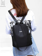 Load image into Gallery viewer, GustaveDesign Women Backpack Waterproof Oxford Cloth &quot;Black&quot; [product_type] endbag endbag.myshopify.com [variant_title]
