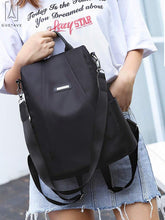 Load image into Gallery viewer, GustaveDesign Women Backpack Waterproof Oxford Cloth &quot;Black&quot; [product_type] endbag endbag.myshopify.com [variant_title]
