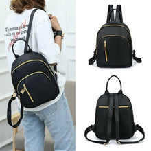 Load image into Gallery viewer, New Fashion Women Girls Black Nylon Mini Backpack [product_type] endbag endbag.myshopify.com [variant_title]
