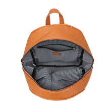Load image into Gallery viewer, POPPY Waterproof Women Girl Faux Leather Mini Backpack, Brown [product_type] endbag endbag.myshopify.com [variant_title]

