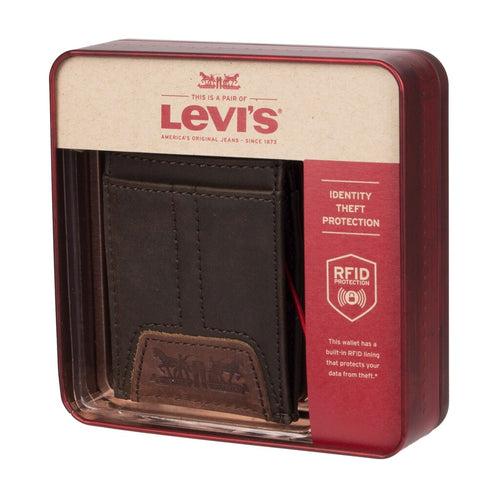 Levi's RFID Magentic Front Pocket Wallet with Gift Box [product_type] endbag endbag.myshopify.com [variant_title]