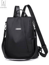 Load image into Gallery viewer, GustaveDesign Women Backpack Waterproof Oxford Cloth &quot;Black&quot; [product_type] endbag endbag.myshopify.com [variant_title]
