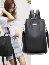 Load image into Gallery viewer, GustaveDesign Women Backpack Waterproof Oxford Cloth &quot;Black&quot; [product_type] endbag endbag.myshopify.com [variant_title]
