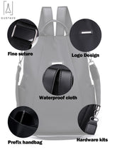 Load image into Gallery viewer, GustaveDesign Women Backpack Waterproof Oxford Cloth &quot;Black&quot; [product_type] endbag endbag.myshopify.com [variant_title]
