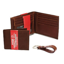 Load image into Gallery viewer, George Pebble Milled Leather Billfold Wallet and Key Fob [product_type] endbag endbag.myshopify.com [variant_title]
