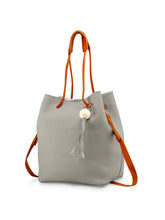 Load image into Gallery viewer, Fashion buckets Handbag For Women - Light Gray [product_type] endbag endbag.myshopify.com [variant_title]
