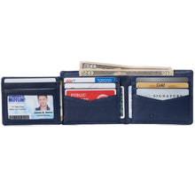 Load image into Gallery viewer, Alpine Swiss Mens Leather RFID Bifold Wallet 2 ID Windows Divided Bill Section [product_type] endbag endbag.myshopify.com [variant_title]
