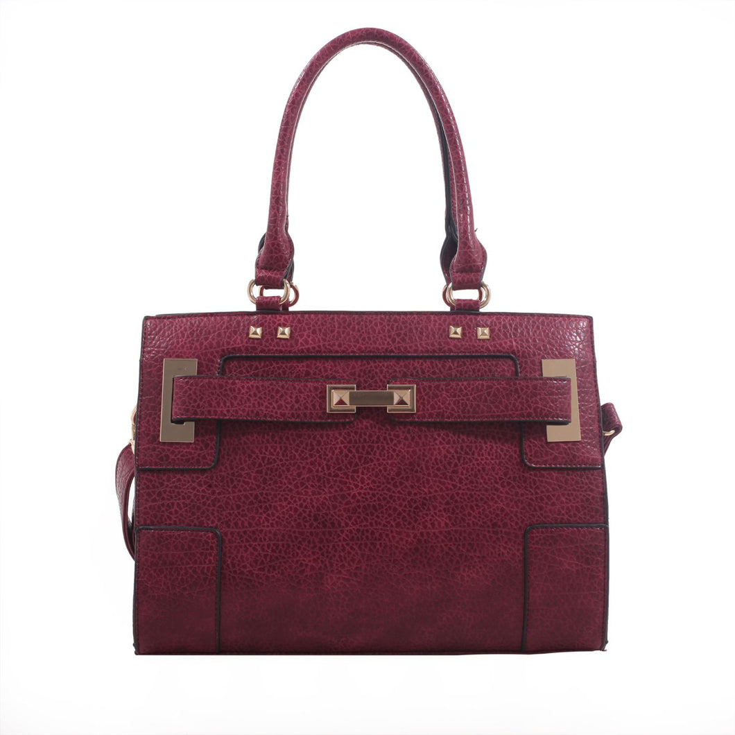 MKF Collection by Mia K. Buckthorn Crocodile Leather Satchel [product_type] endbag endbag.myshopify.com [variant_title]