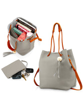 Load image into Gallery viewer, Fashion buckets Handbag For Women - Light Gray [product_type] endbag endbag.myshopify.com [variant_title]
