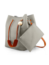 Load image into Gallery viewer, Fashion buckets Handbag For Women - Light Gray [product_type] endbag endbag.myshopify.com [variant_title]
