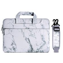 Load image into Gallery viewer, Canvas Marble Pattern Style Laptop Shoulder Bag Case Cover Briefcase [product_type] endbag endbag.myshopify.com [variant_title]
