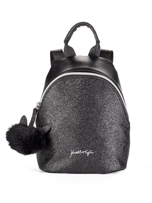 Kendall + Kylie Black Glitter Mini Backpack [product_type] endbag endbag.myshopify.com [variant_title]