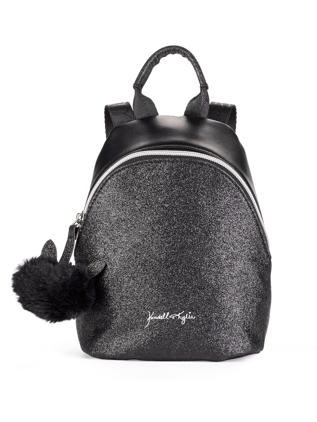 Kendall + Kylie Black Glitter Mini Backpack [product_type] endbag endbag.myshopify.com [variant_title]