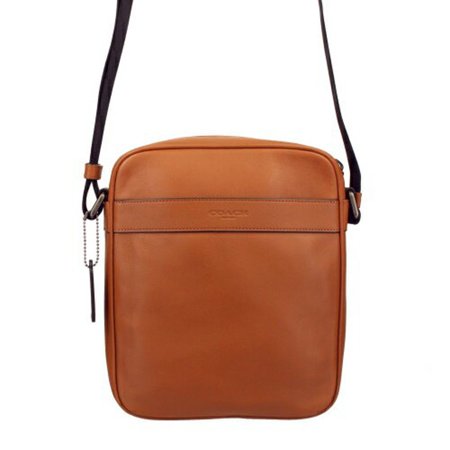 COACH Harles Flight Bag In Smooth Leather Shoulder Bag in Saddle [product_type] endbag endbag.myshopify.com [variant_title]