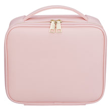 Load image into Gallery viewer, Travel Makeup Cosmetic Artist Organizer with Adjustable Dividers Pink [product_type] endbag endbag.myshopify.com [variant_title]
