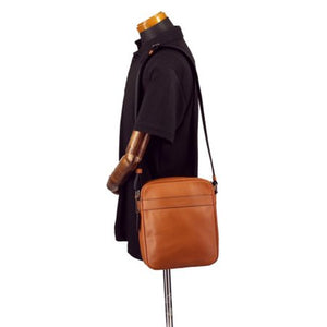 COACH Harles Flight Bag In Smooth Leather Shoulder Bag in Saddle [product_type] endbag endbag.myshopify.com [variant_title]