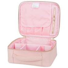 Load image into Gallery viewer, Travel Makeup Cosmetic Artist Organizer with Adjustable Dividers Pink [product_type] endbag endbag.myshopify.com [variant_title]
