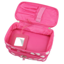 Load image into Gallery viewer, Makeup Bag Organizer Double Layer Dot Pattern for women [product_type] endbag endbag.myshopify.com [variant_title]
